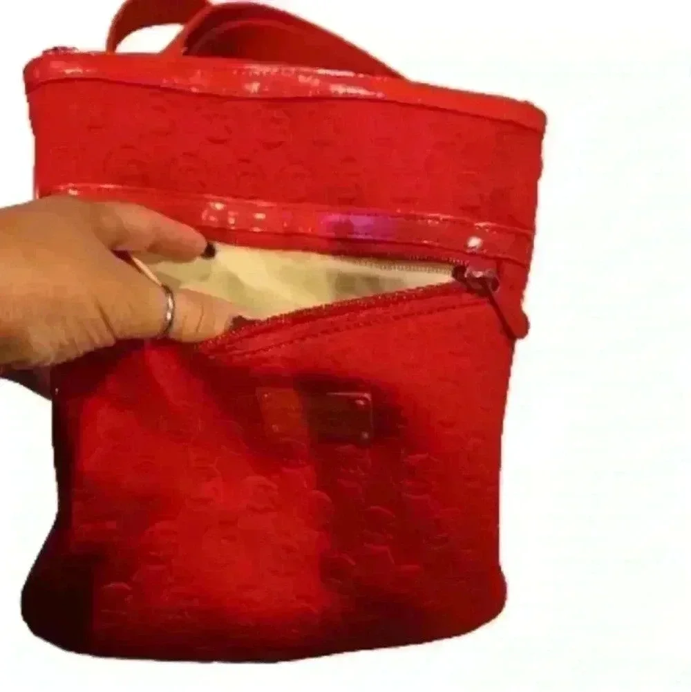 Michael Kors Red Neoprene Signature MK Lightweight Small Trendy Crossbody Bag